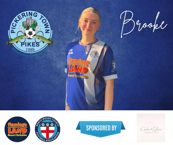 Ladies first team player graphic sponsored by Calm & Glow Therapy Studio