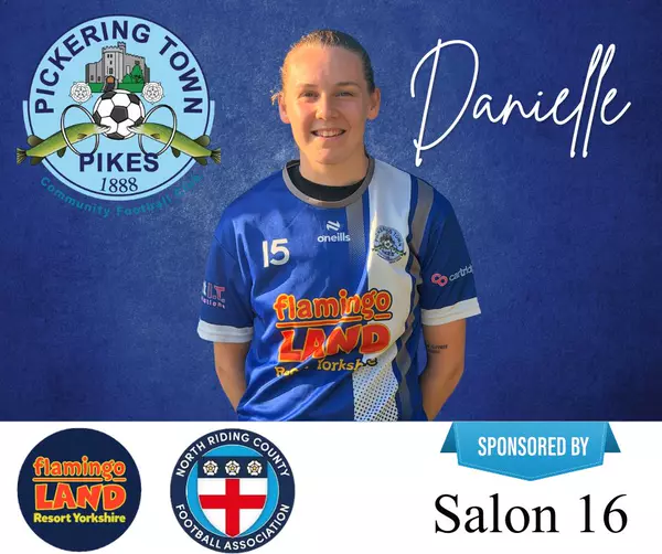 Ladies first team player graphic sponsored by Salon 16