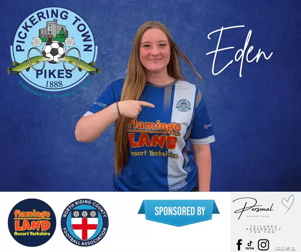 Ladies first team player graphic sponsored by Personal Promotions