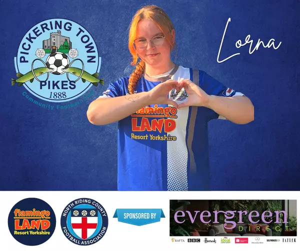 Ladies first team player graphic sponsored by Evergreen Direct